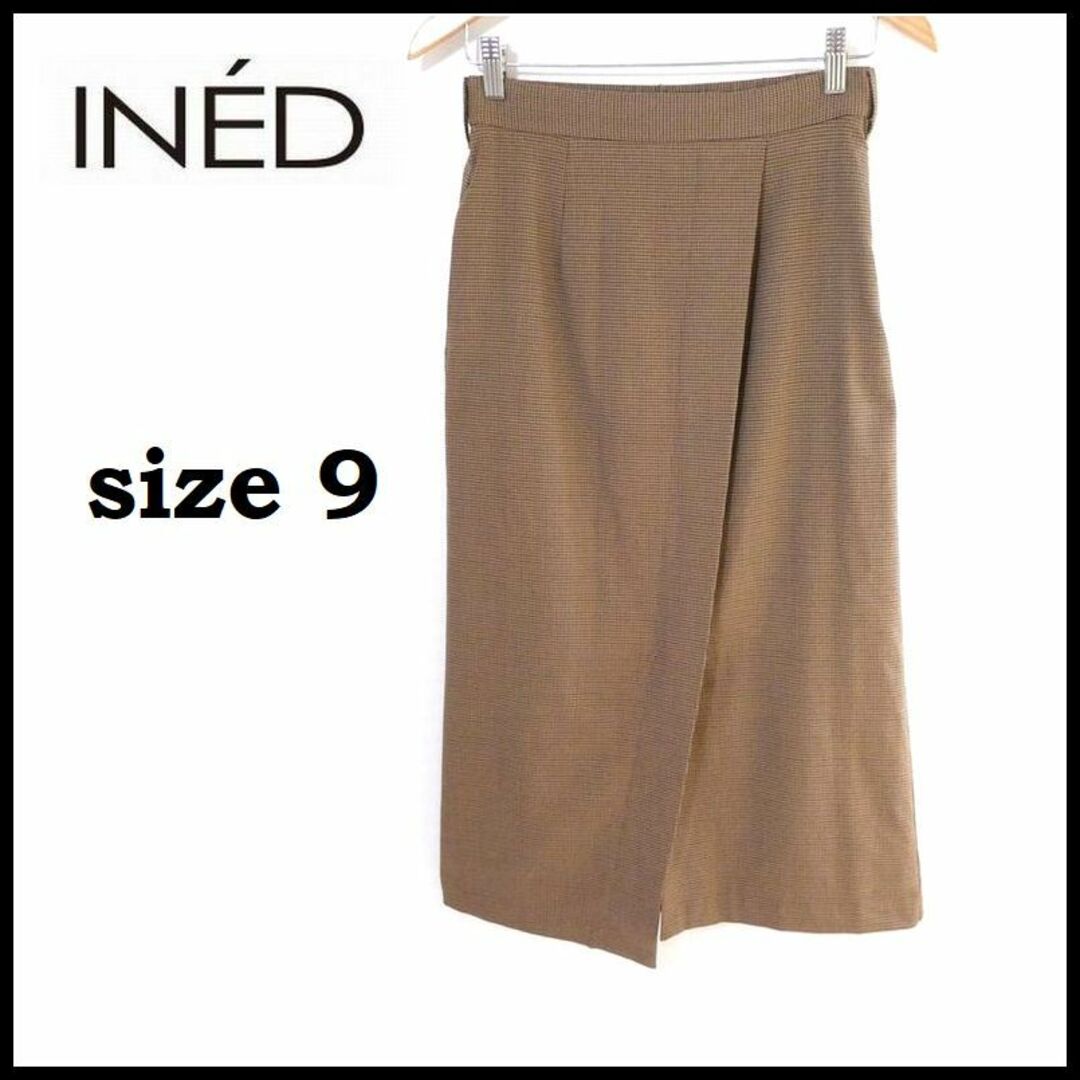 INED(イネド)のイネド レディース スカート  スリットスカート  Mサイズ レディースのスカート(ひざ丈スカート)の商品写真