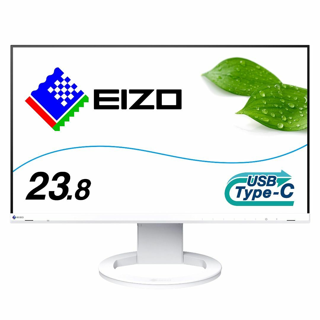 【色: 2)ホワイト】EIZO FlexScan EV2480-ZWT （23.