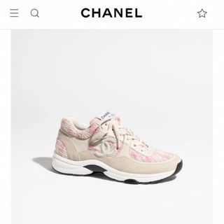 シャネル(CHANEL)のCHANEL スニーカー　ツイード　36センチ　1度のみ使用(スニーカー)