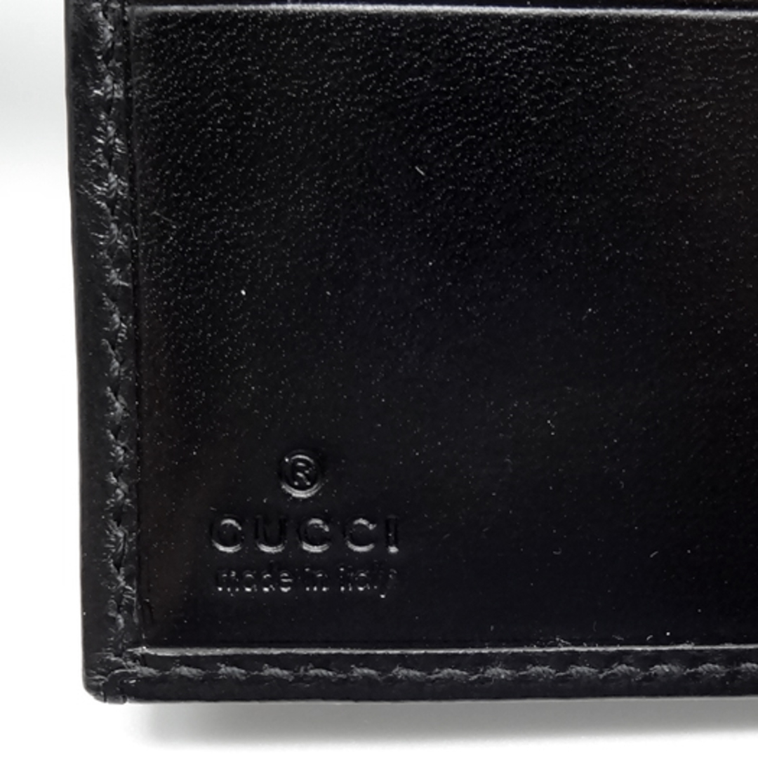 Gucci - グッチ 二つ折り財布 GGキャンバス ブラック 黒 237359の通販