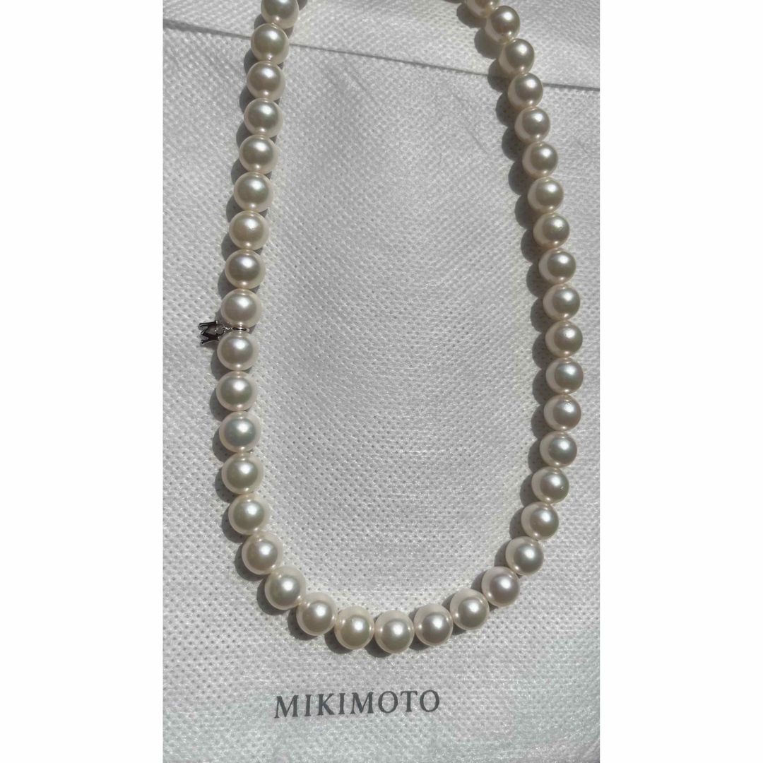 MIKIMOTO(ミキモト)のミキモト  k18 ネックレス　8〜8.5ミリ　糸替え　クリーニング済み レディースのアクセサリー(ネックレス)の商品写真