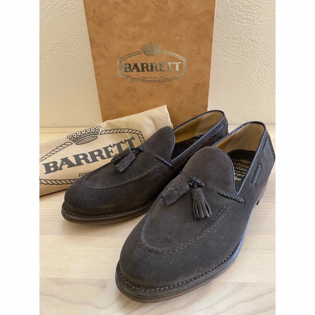 BARNEYS NEW YORK(バーニーズニューヨーク)の新品 BARRETT スエード タッセルローファー ヴァンプローファー UK6 メンズの靴/シューズ(ドレス/ビジネス)の商品写真