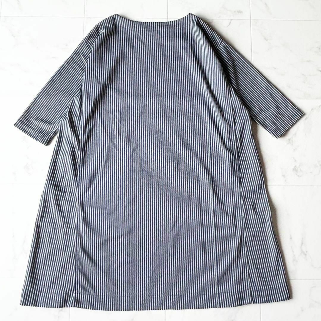 45R - 【美品】45R ストライプ柄ワンピースの通販 by りょうこ 45R - 【美品】45R ストライプ柄ワンピースの通販 by りょうこ
