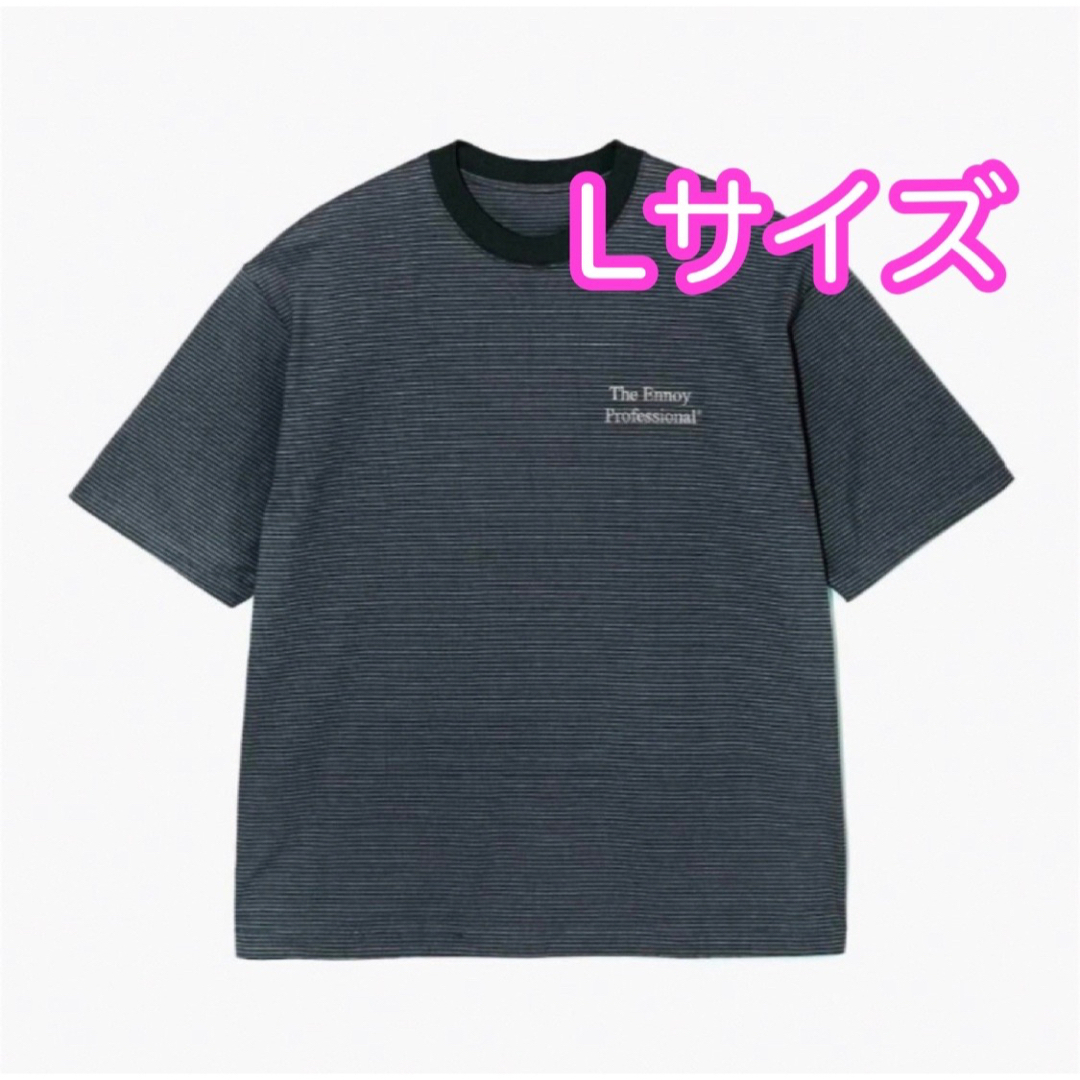 S/S Boder T-Shirt (BLACK × WHITE) L