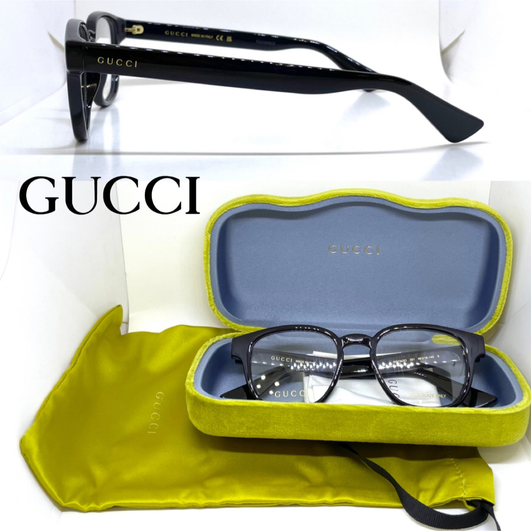 Gucci - GUCCI グッチ メガネ フレーム GG1343O 001 ブラックの通販 by