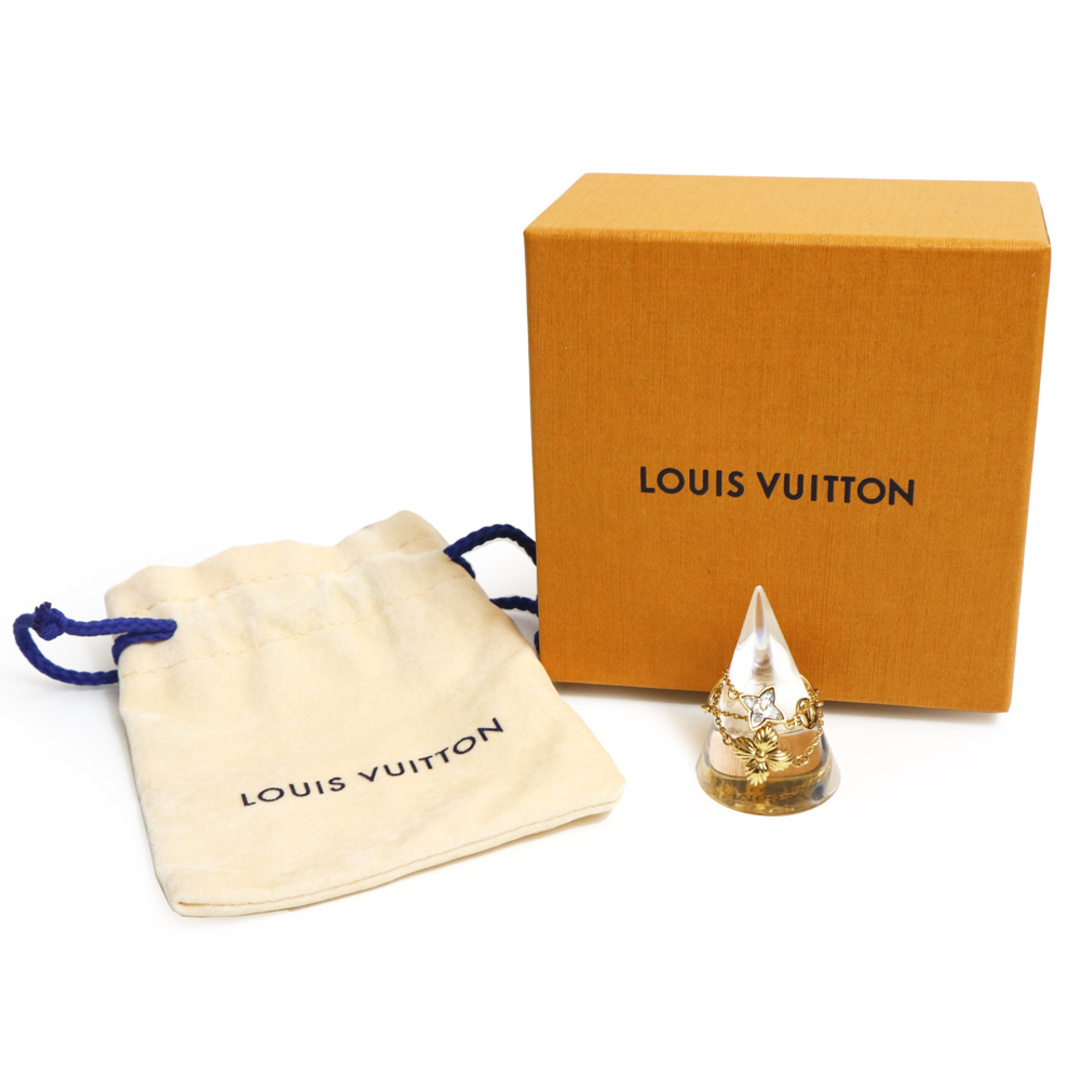 LOUIS VUITTON(ルイヴィトン)のルイ ヴィトン セット 3 バーグ ブルーミング ストラス リング 指輪 M #13/14/21号  M68378 ゴールド 箱付 LOUIS VUITTON（新品・未使用品） レディースのアクセサリー(リング(指輪))の商品写真