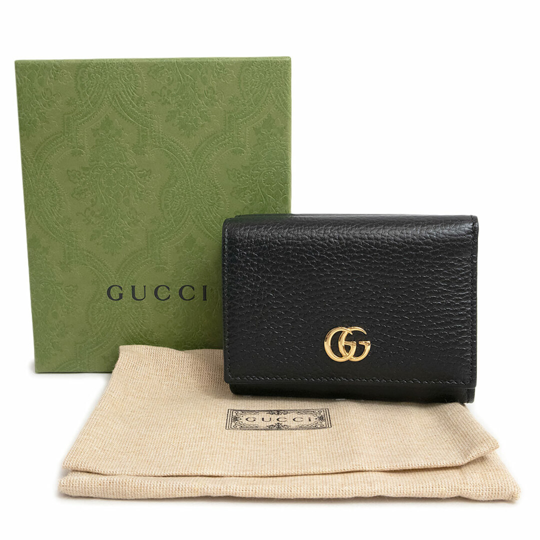 Gucci - グッチ プチマーモント ダブルG Wホック コンパクト 三つ折り