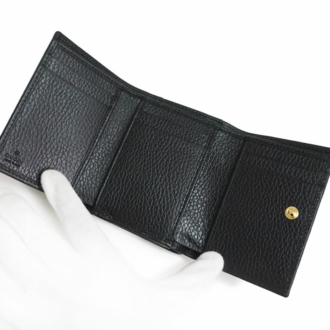 Gucci - グッチ プチマーモント ダブルG Wホック コンパクト 三つ折り