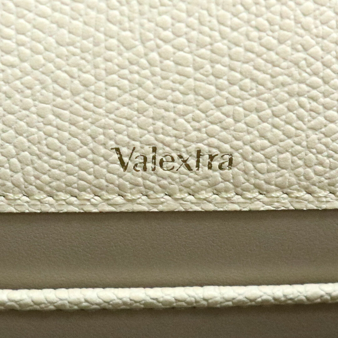 ヴァレクストラ ミニ イジィデ 2way ショルダー ハンドバッグ 斜め掛け ソフトカーフ レザー ライトゴールド金具 ホワイト 白 V5E36 Valextra（新品・未使用品）