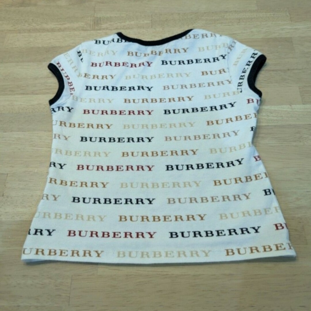 BURBERRY(バーバリー)の100cm BURBERRY 総ロゴTシャツ バーバリー トップス 子供服 キッズ/ベビー/マタニティのキッズ服女の子用(90cm~)(Tシャツ/カットソー)の商品写真