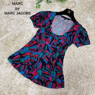 マークバイマークジェイコブス(MARC BY MARC JACOBS)のシルク＊マークバイマークジェイコブス　チュニック　半袖  カットソー  フレア(チュニック)