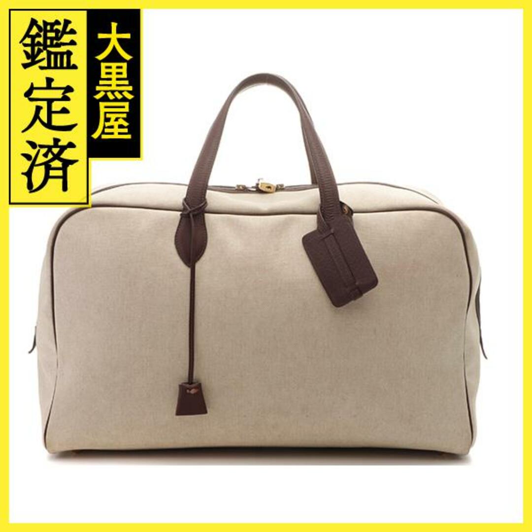 HERMES エルメス　ボストンバッグ　ヴィクトリア50　ベージュ【472】MM