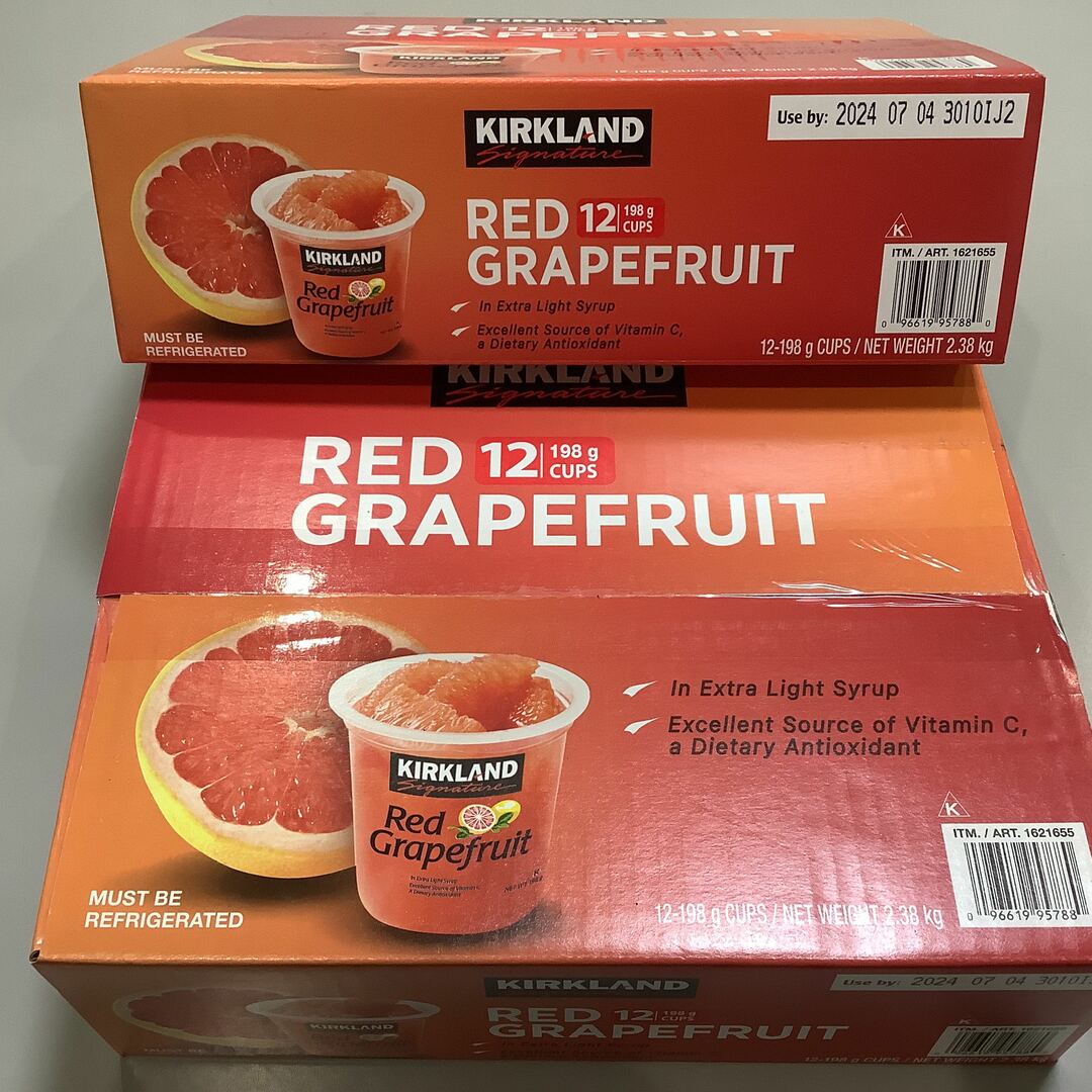 レッド グレープフルーツ 12カップ×3箱 シロップ漬け カークランド