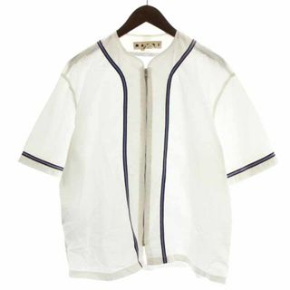 マルニ(Marni)のMARNI 19SS ZIPUP BASEBALL SHIRTS 46 S 白(シャツ)