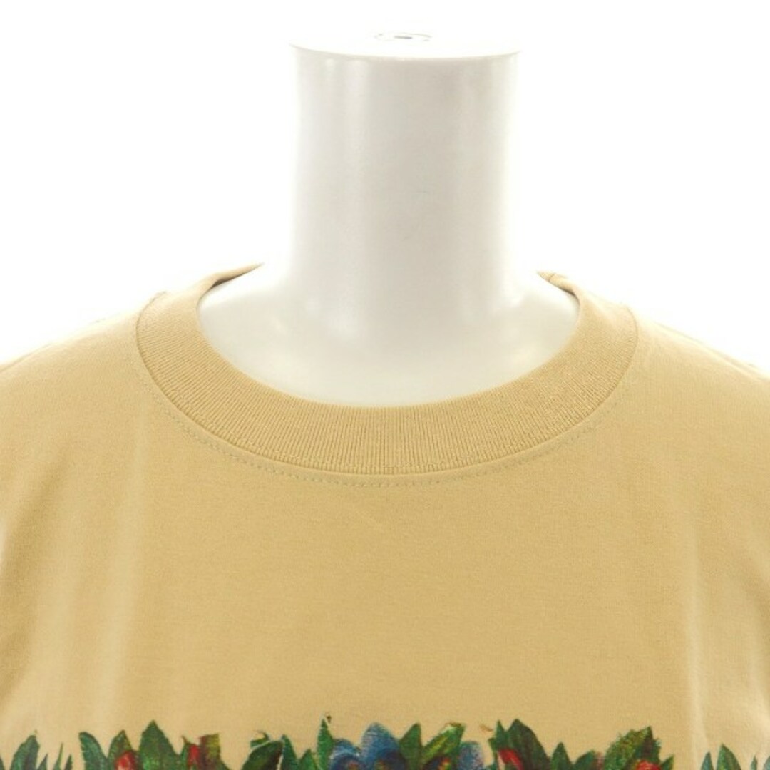 PAMEO POSE(パメオポーズ)のパメオポーズ Tシャツ カットソー 半袖 プリント L ベージュ マルチカラー レディースのトップス(Tシャツ(半袖/袖なし))の商品写真