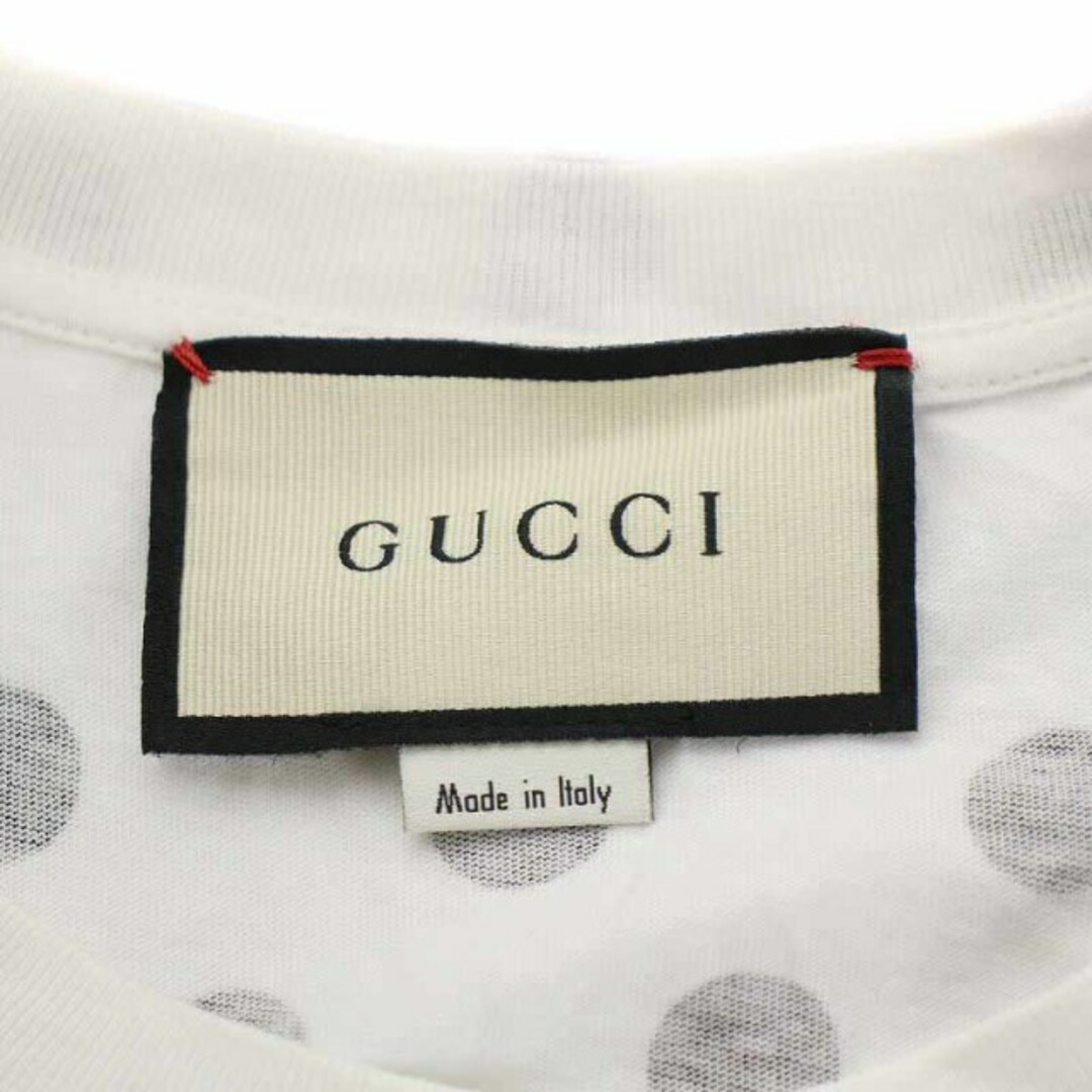 Gucci(グッチ)のグッチ Tシャツ カットソー ポルカドット 水玉 ヴィンテージロゴ XXS 白 レディースのトップス(Tシャツ(半袖/袖なし))の商品写真