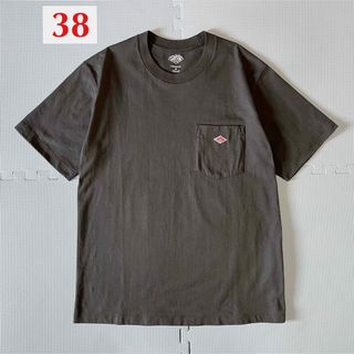 ダントン(DANTON)のDANTON ダントン ポケットTシャツ クルーネック サイズ38 Sサイズ(Tシャツ/カットソー(半袖/袖なし))