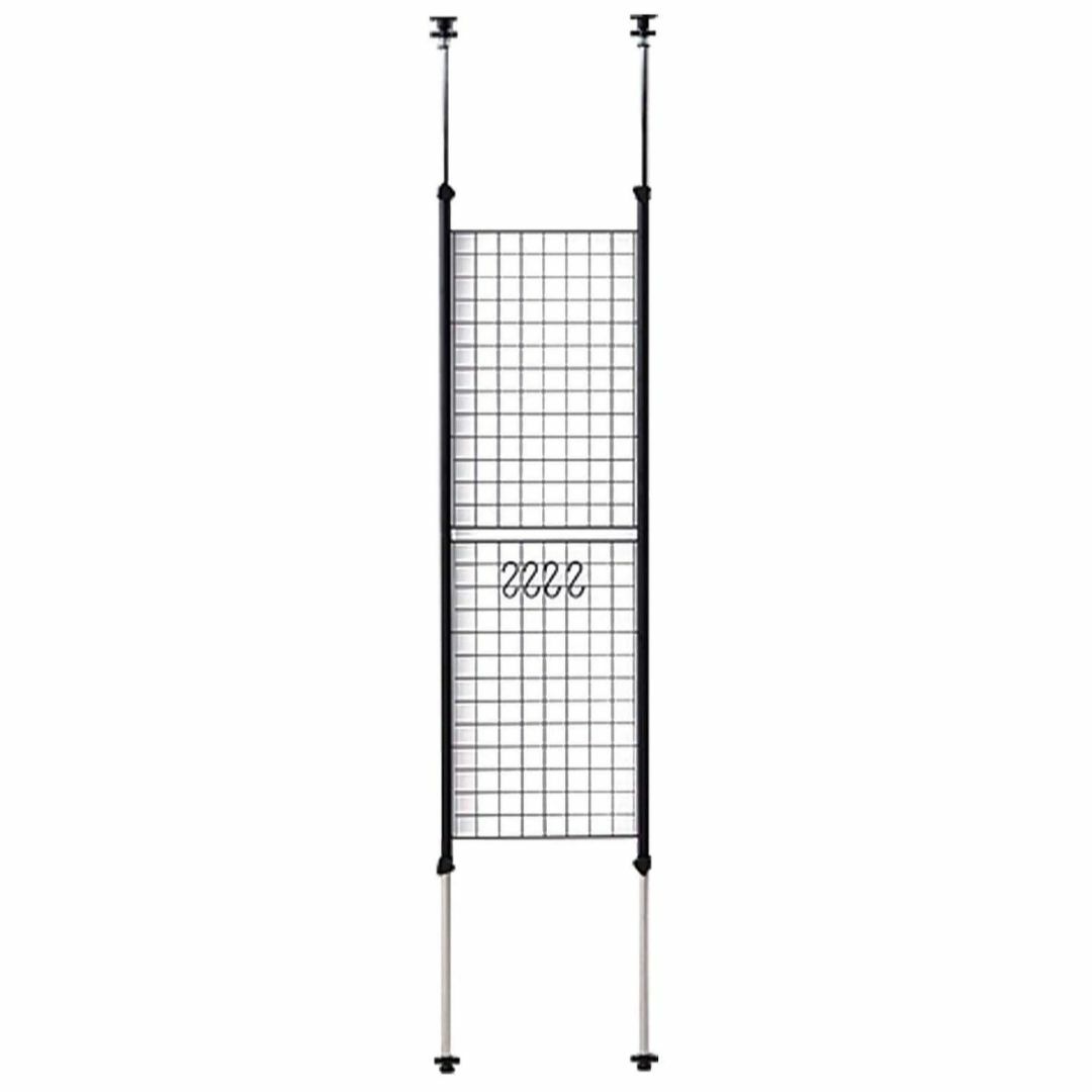 【色: ブラック】[山善] 突っ張り パーテーション (ワイヤータイプ) 幅45