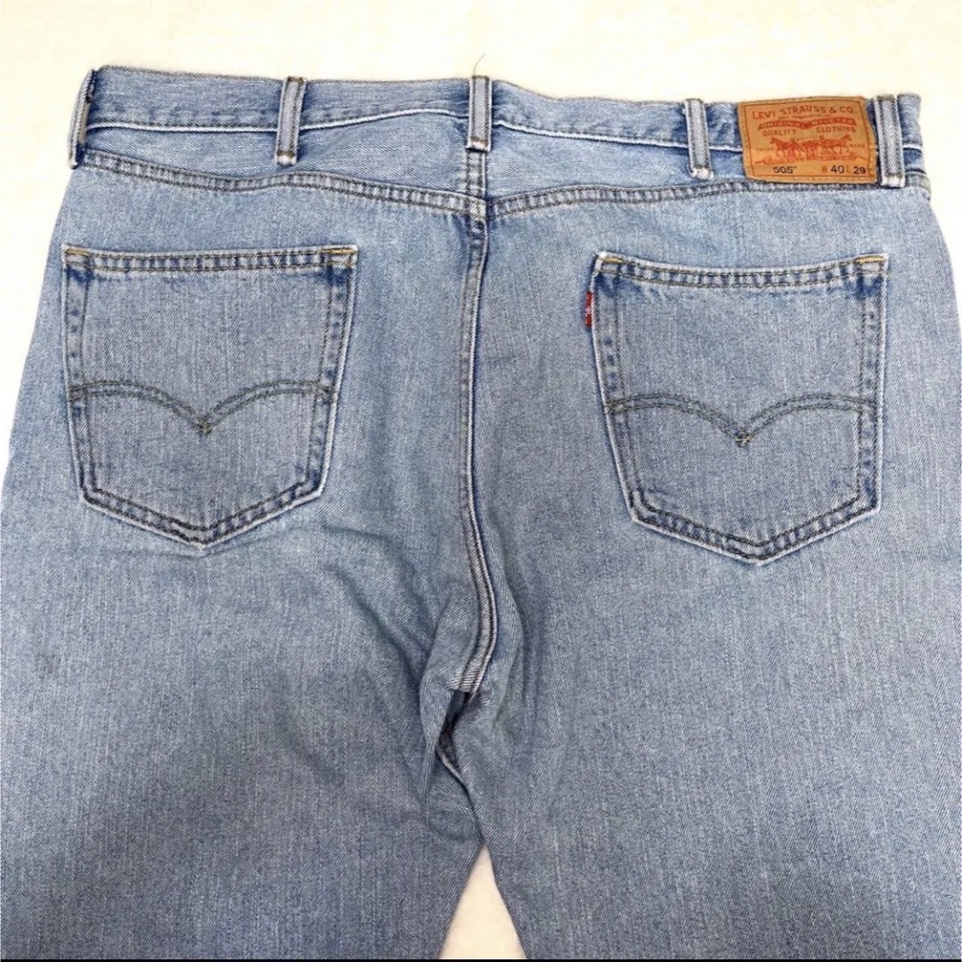 リーバイス505ライトブルーデニムパンツジーンズジーパンw42L29極太ワイド Levi’s リーバイス505 Lサイズ ジーンズデニム パンツ ライトブルー.
