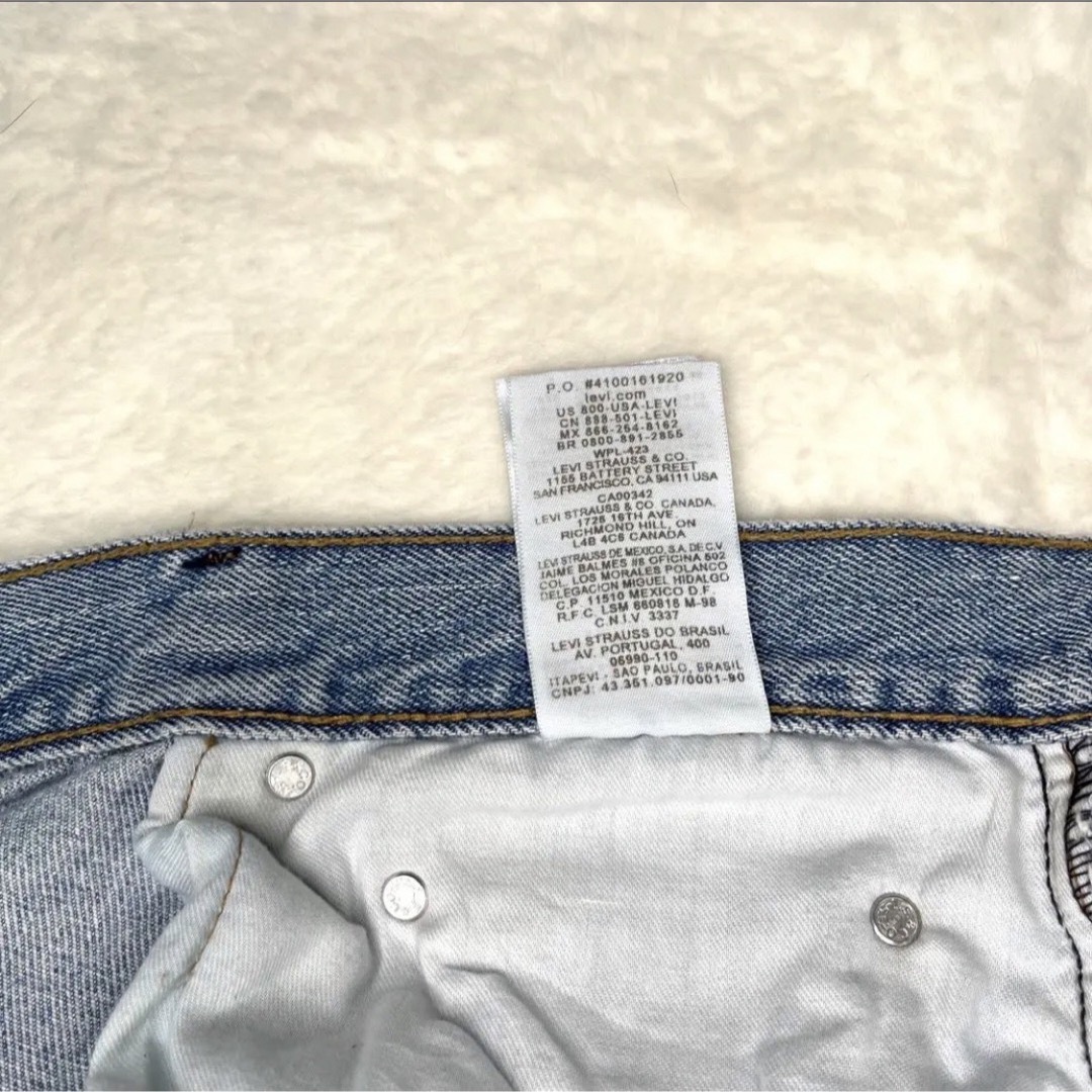 リーバイス505ライトブルーデニムパンツジーンズジーパンw42L29極太ワイド Levi’s リーバイス505 Lサイズ ジーンズデニム パンツ ライトブルー.