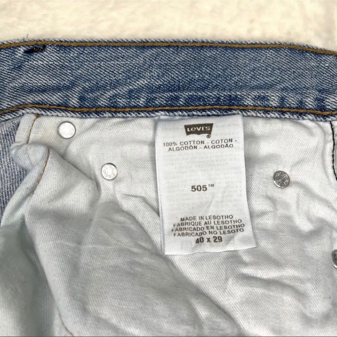 リーバイス505ライトブルーデニムパンツジーンズジーパンw42L29極太ワイド Levi’s リーバイス505 Lサイズ ジーンズデニム パンツ ライトブルー.