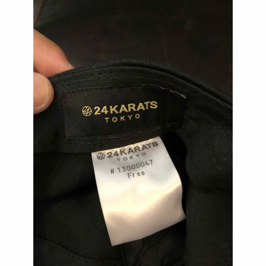 24karats(トゥエンティーフォーカラッツ)の24カラッツ 24KARATS キャップ　帽子　ブラック　BLACK メンズの帽子(キャップ)の商品写真