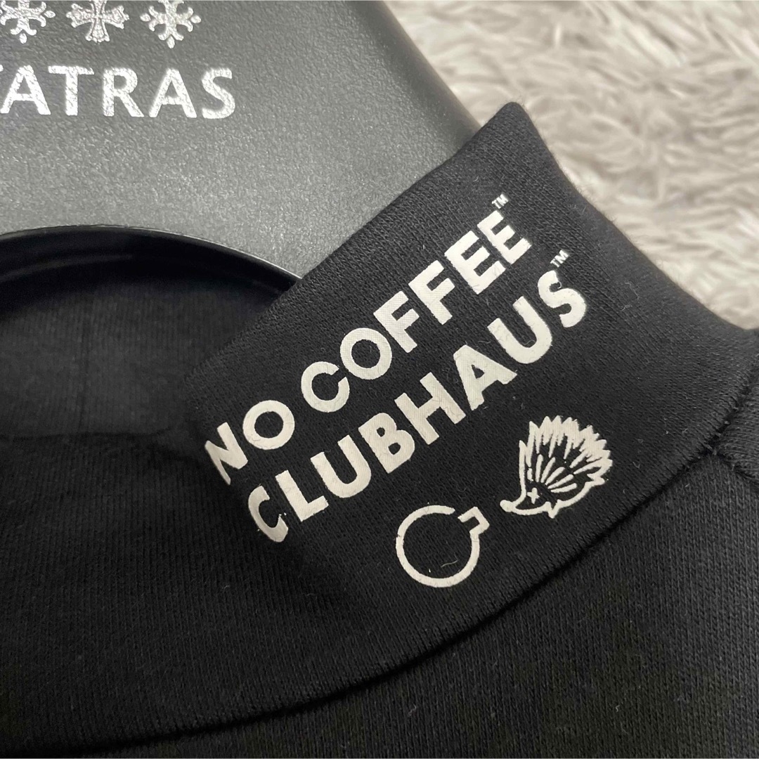 NO COFFEE CLUBHAUS NOGOLFモックネック半袖白Tシャツ - Tシャツ