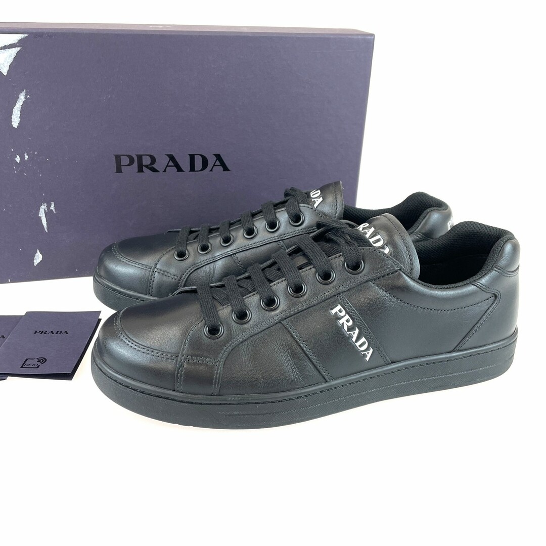 PRADA - 極美品 PRADA プラダ メンズ レースアップ レザースニーカー ...