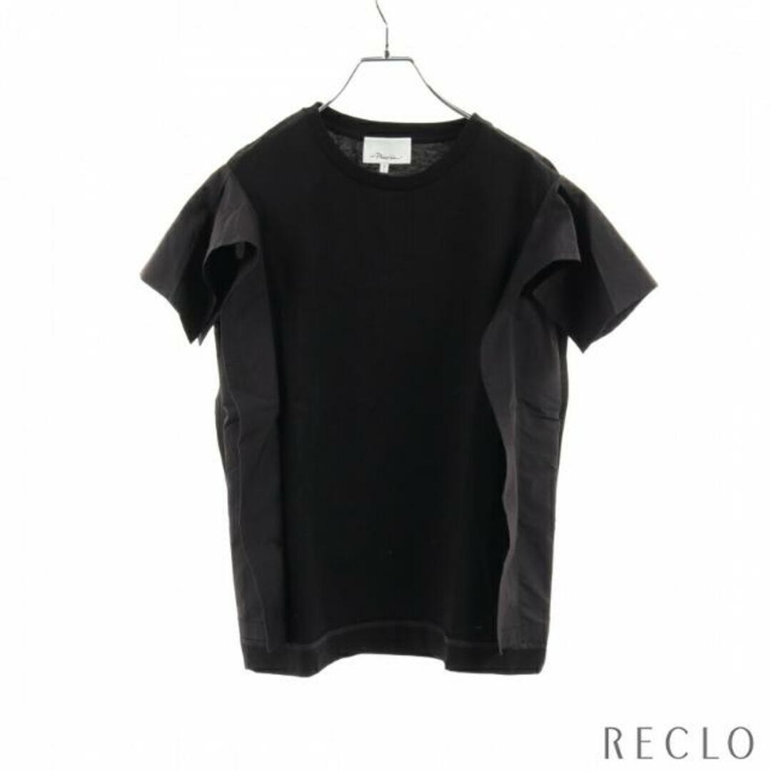 3.1 Phillip Lim(スリーワンフィリップリム)の カットソー ブラック 切替 レディースのトップス(Tシャツ(半袖/袖なし))の商品写真