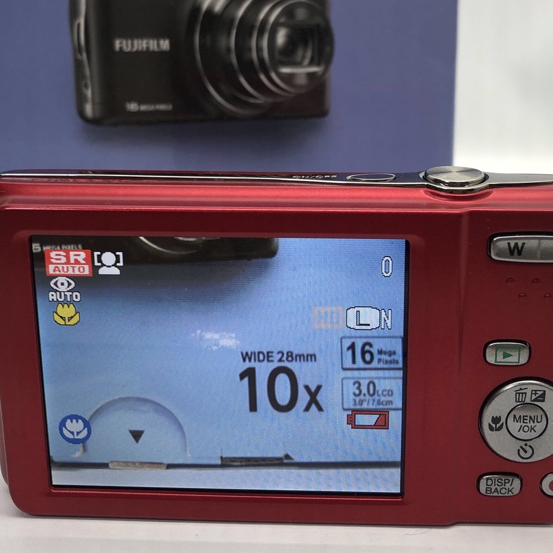 FUJIFILM デジタルカメラ FinePix T400 光学10倍 レッド