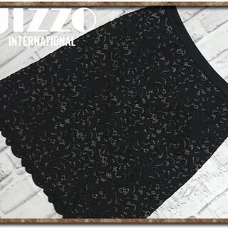 ジッツォインターナショナル(JIZZO International)のジッツォインターナショナル 　レーススカート　黒(ひざ丈スカート)
