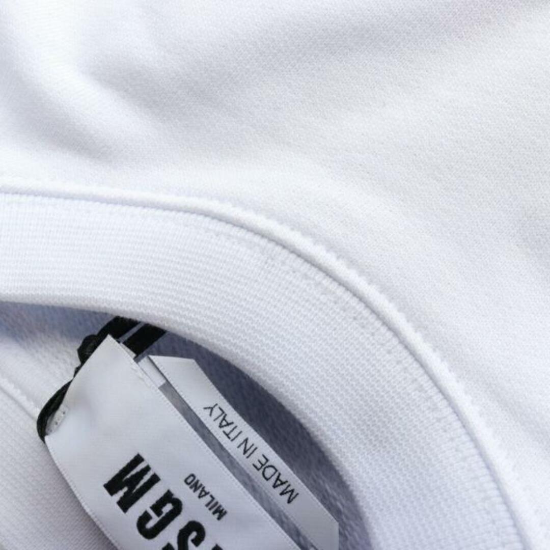 MSGM(エムエスジイエム)の トレーナー スウェットシャツ クルーネック ロゴプリント ホワイト レディースのトップス(トレーナー/スウェット)の商品写真