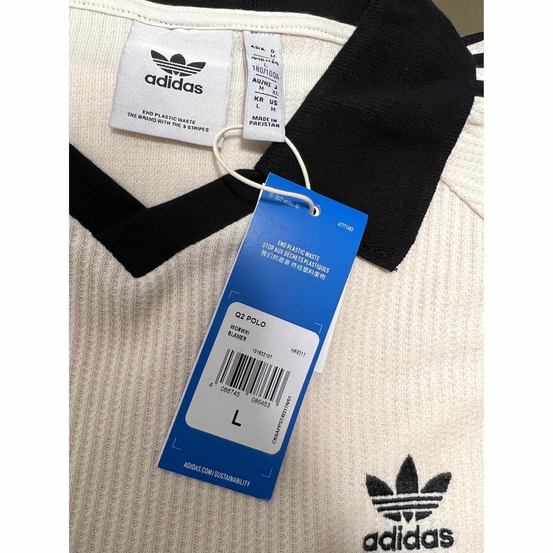 XL アディダス ワッフル ポロ ポロシャツ polo ワンダー ホワイト