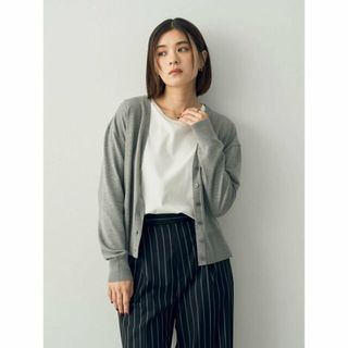 イェッカヴェッカ(YECCA VECCA)の【グレー】Vネックカーディガン/23AW(カーディガン)