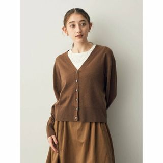 イェッカヴェッカ(YECCA VECCA)の【ブラウン】Vネックカーディガン/23AW(カーディガン)