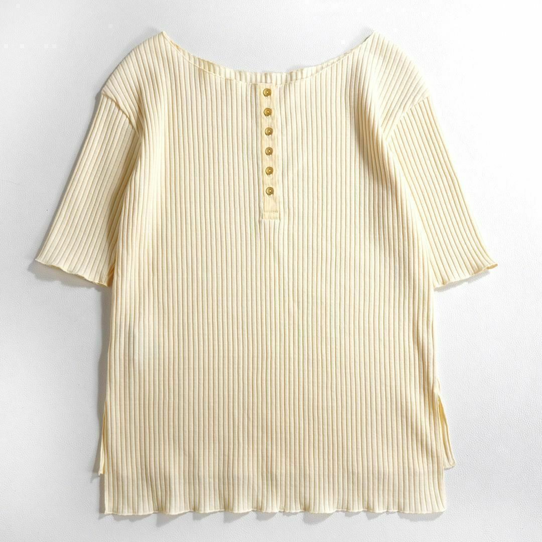 794*美品 ノーブル トタンテレコバックボタンプルオーバー