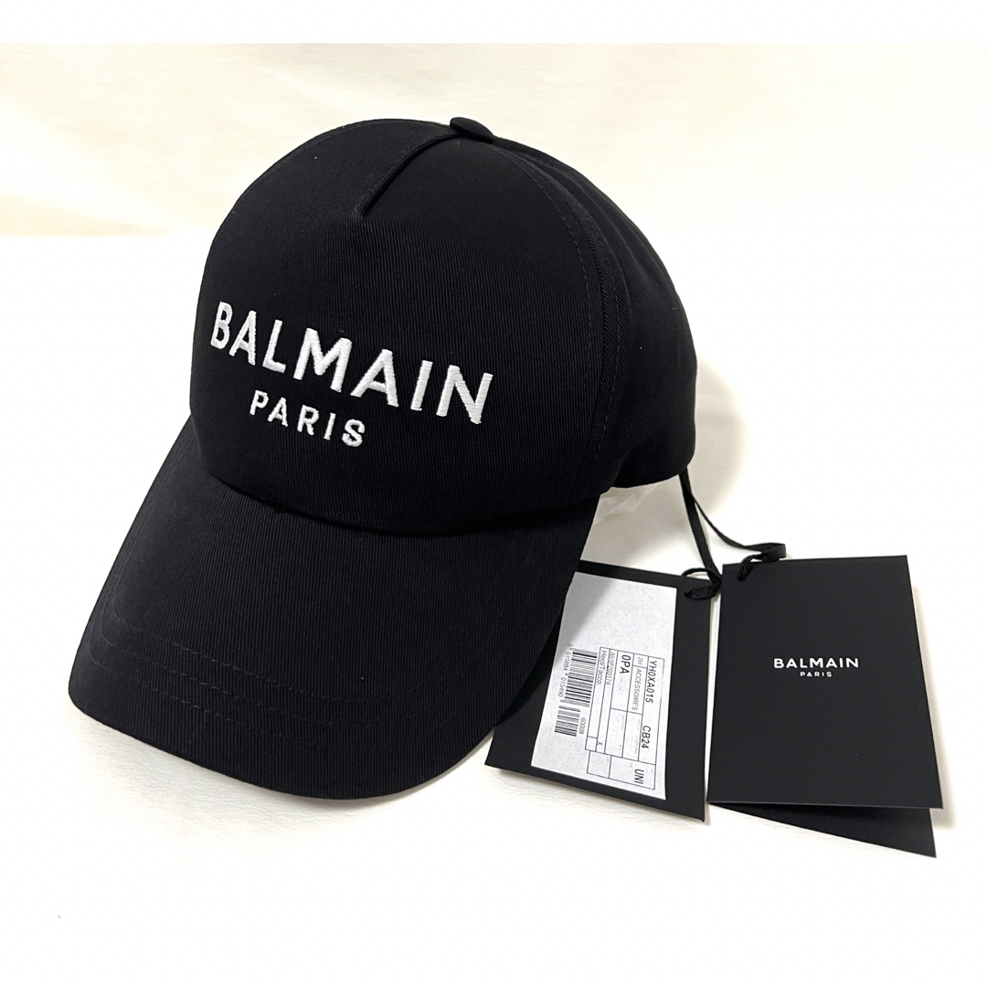 BALMAIN バルマン キャップ 帽子 黒 ブラック ロゴ | www.feber.com