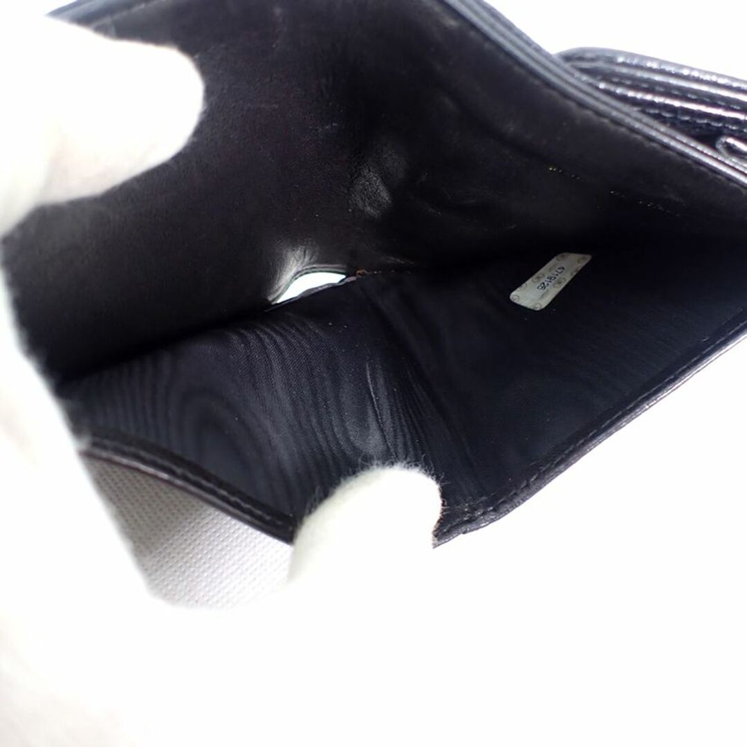 CHANEL(シャネル)のシャネル キャビアスキン ブラック3つ折り 財布[b21-55］ レディースのファッション小物(財布)の商品写真