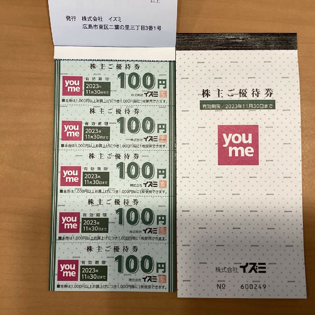 イズミゆめタウン株主優待券2万円分の通販 by マラソンマン2's shop