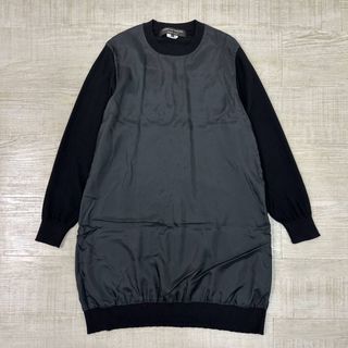 コムデギャルソンオムプリュス(COMME des GARCONS HOMME PLUS)の21aw ギャルソン オム プリュス 異素材 ドッキング ロング ニット S(ニット/セーター)