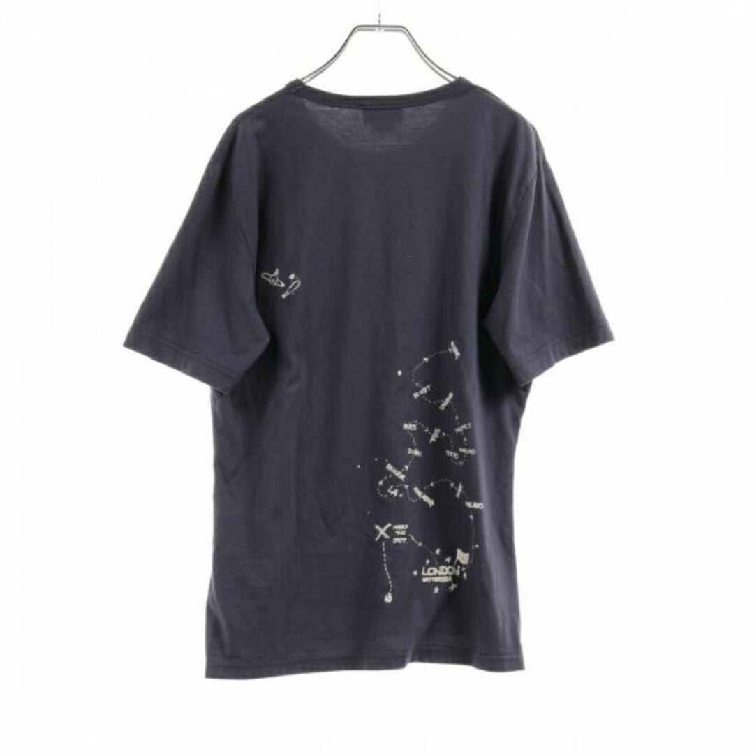 Tシャツ カットソー ネイビー ロゴ刺繍 - Tシャツ/カットソー(半袖/袖なし)