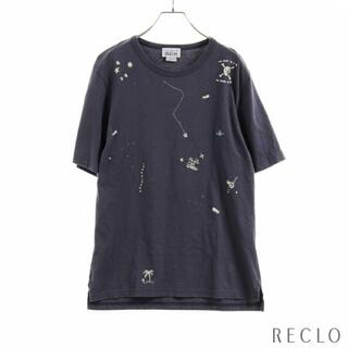 ヴィヴィアンウエストウッド(Vivienne Westwood)の Tシャツ カットソー ネイビー ロゴ刺繍(Tシャツ/カットソー(半袖/袖なし))