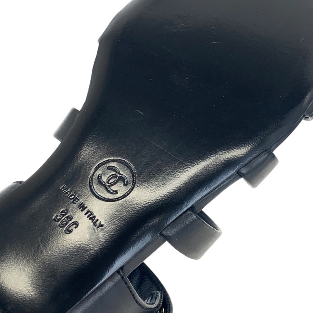 CHANEL - 未使用 シャネル CHANEL サンダル パール レザー CHANEL - 未使用 シャネル CHANEL サンダル パール レザー