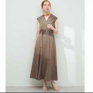 ナチュラルクチュール(natural couture)の【専用】natural coutureテーラードカラーノースリワンピース(ロングワンピース/マキシワンピース)