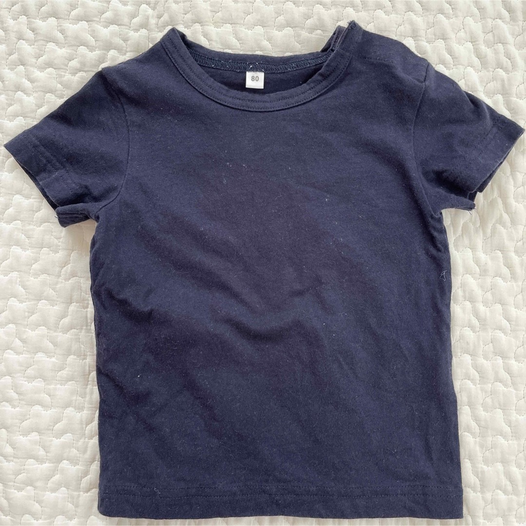 MUJI (無印良品)(ムジルシリョウヒン)のベビー服　こども服　まとめ売り　80サイズ キッズ/ベビー/マタニティのベビー服(~85cm)(Ｔシャツ)の商品写真