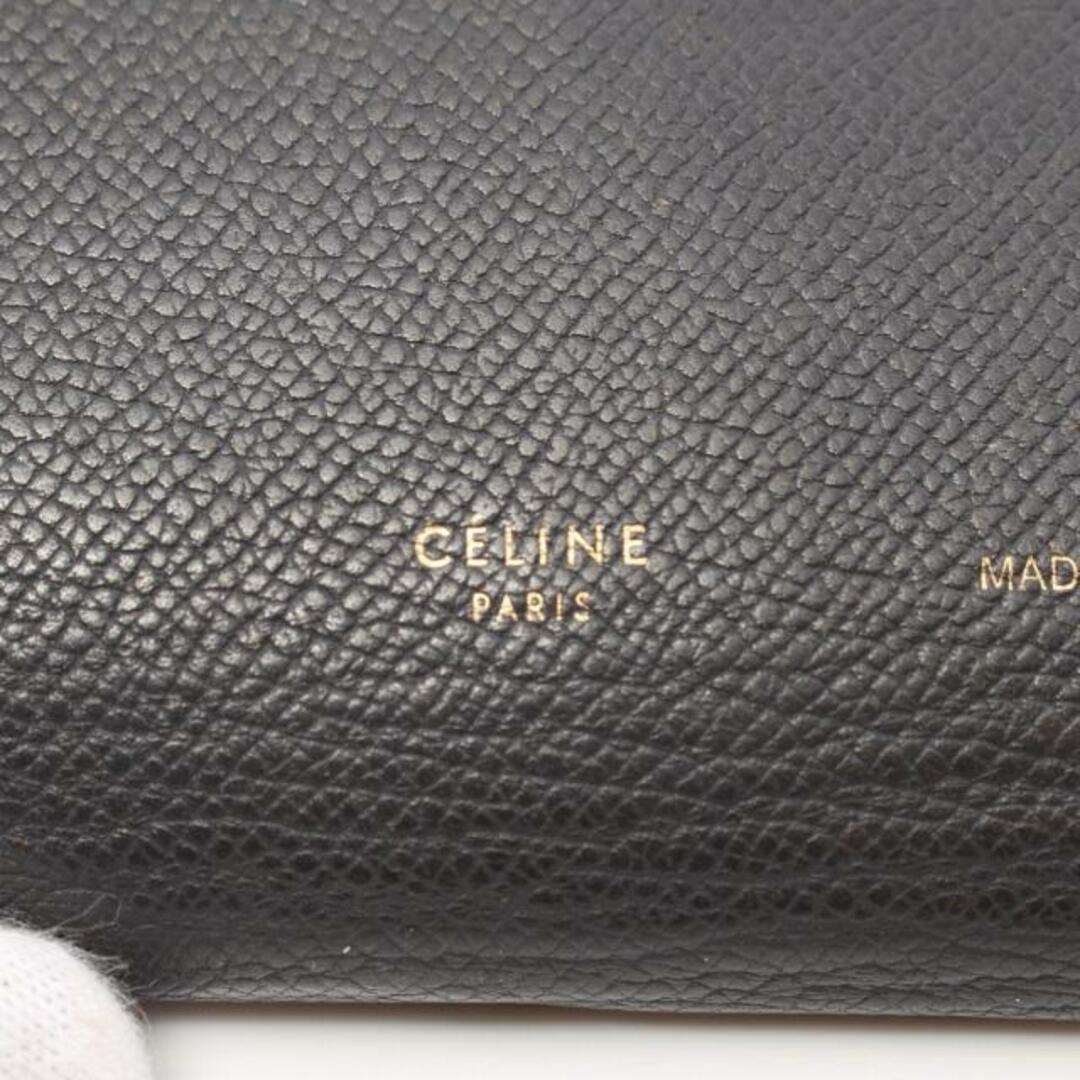 LARGE STRAP WALLET ラージ ストラップ ウォレット 二つ折り長財布 レザー グレー ライトパープル