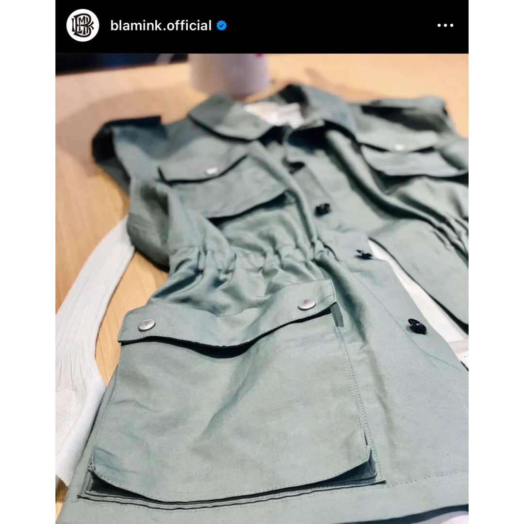 BLAMINK(ブラミンク)のblaminkブラミンクミニリタリージレベストdrawer sacai  レディースのジャケット/アウター(その他)の商品写真