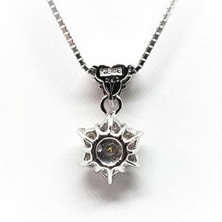 K18WG ホワイトゴールド リバーシブルトップ ネックレス ダイヤモンド0.33ct/0.20ct シェル 16.5g 40～45cm レディース