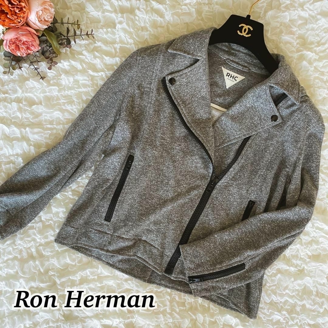 Ron Herman ロンハーマン ライダースデザイン ジップアップ ブルゾン グレー Sサイズの通販 by mam's shop｜ロンハーマン ならラクマ