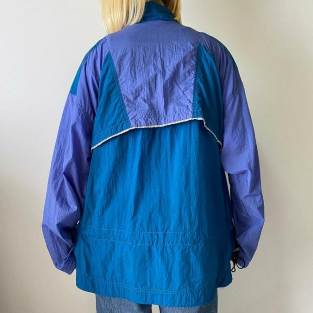 90年代 NIKE ナイキ 切替 リフレクター ワンポイントロゴ メッシュライナー ナイロンジャケット L